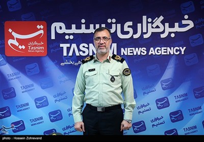 حضور سردار علی قاسمپور، رئیس پلیس پیشگیری تهران بزرگ در خبرگزاری تسنیم