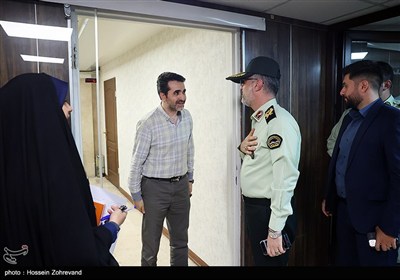 حضور سردار علی قاسمپور، رئیس پلیس پیشگیری تهران بزرگ در تحریریه خبرگزاری تسنیم