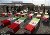 بازگشت پیکر 44 شهید از مرز شلمچه به کشور