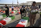 بازگشت پیکر 44 شهید از مرز شلمچه به کشور