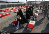 بازگشت پیکر 44 شهید از مرز شلمچه به کشور