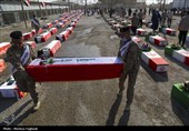 بازگشت پیکر 44 شهید از مرز شلمچه به کشور