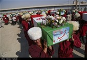 بازگشت پیکر 44 شهید از مرز شلمچه به کشور