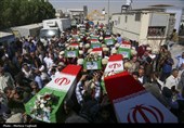 بازگشت پیکر 44 شهید از مرز شلمچه به کشور