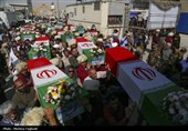 بازگشت پیکر 44 شهید از مرز شلمچه به کشور