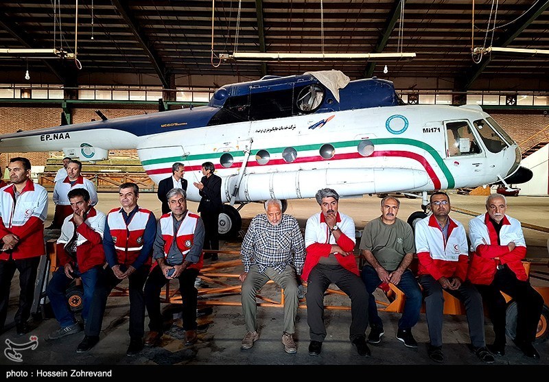 تشییع پیکر خلبان شهید بالگرد امدادی هلال احمر