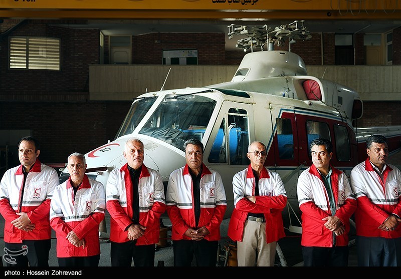 تشییع پیکر خلبان شهید بالگرد امدادی هلال احمر