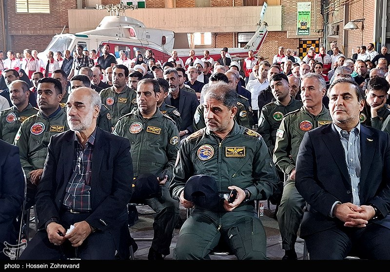 تشییع پیکر خلبان شهید بالگرد امدادی هلال احمر