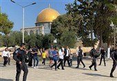 تعرض شهرک نشینان صهیونیست و بن‌گویر به مسجد الاقصی