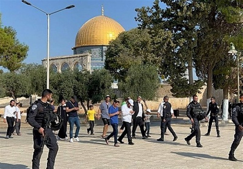 تعرض شهرک نشینان صهیونیست و بن‌گویر به مسجد الاقصی