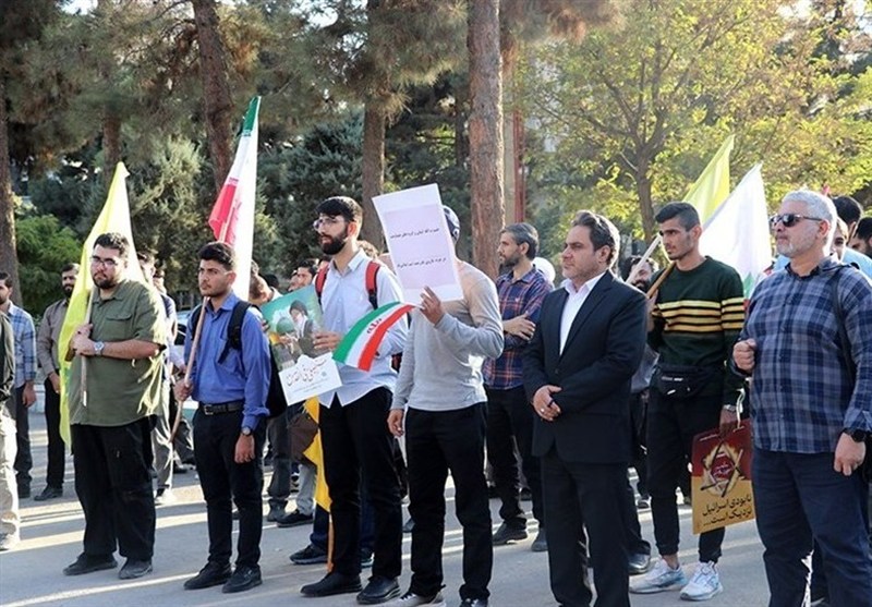 تجمع دانشجویی – مردمی به مناسبت سالگرد عملیات طوفان الاقصی در کرج