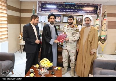 دیدار رئیس دادگستری و دادستان با فرمانده مرزبانی کردستان- عک ...