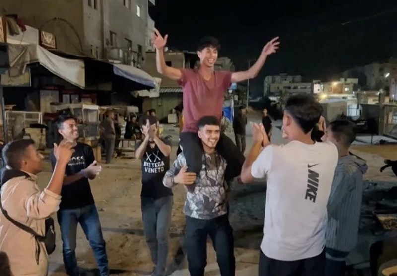 Palestinians in War-Ravaged Gaza Celebrate Ceasefire News