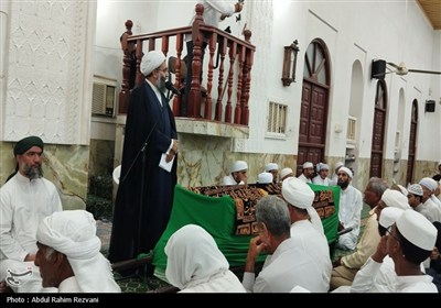 مراسم تشییع پیکر شیخ میر شافعی تشیخ امام جمعه روستای گیاهدان ...