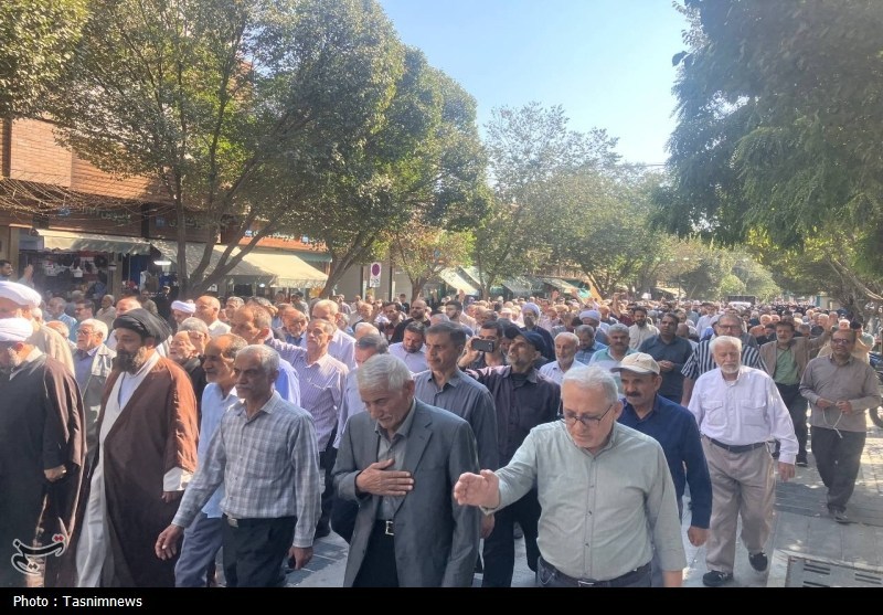راهپیمایی «بشارت نصر» در شهرری؛ فریاد حمایت از غزه و تأکید بر حق هسته‌ای ایران