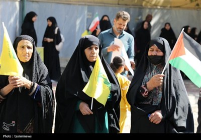 حماسه حمایت از فلسطین در یاسوج- عکس صفحه استان تسنیم