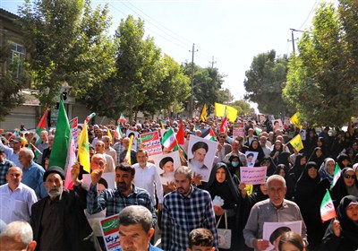 برگزاری راهپیمایی بشارت نصر در خراسان رضوی