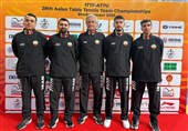 تنیس روی میز قهرمانی آسیا| مقام هشتمی ایران با شکست مقابل کره شمالی