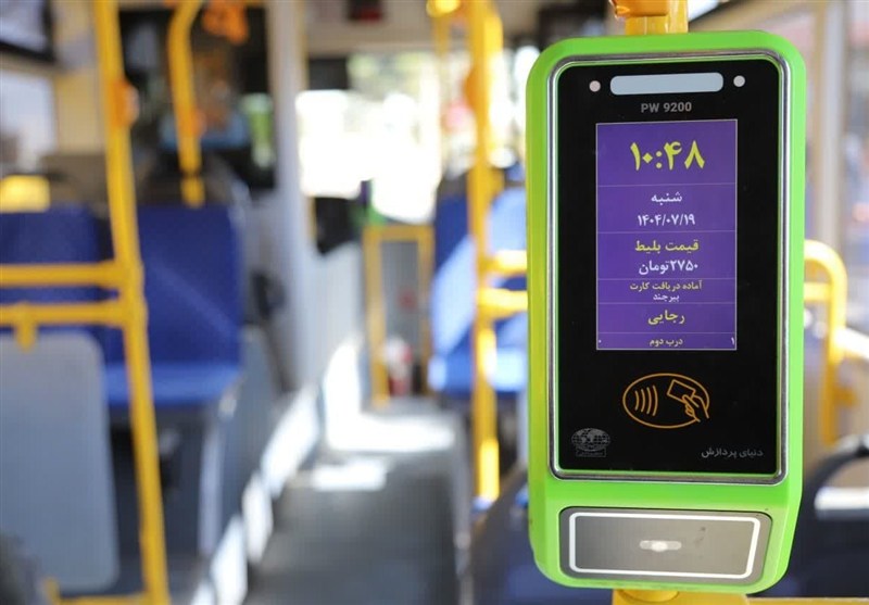 نصب دستگاه‌های کارت بلیت الکترونیک جدید در ناوگان اتوبوسرانی بیرجند