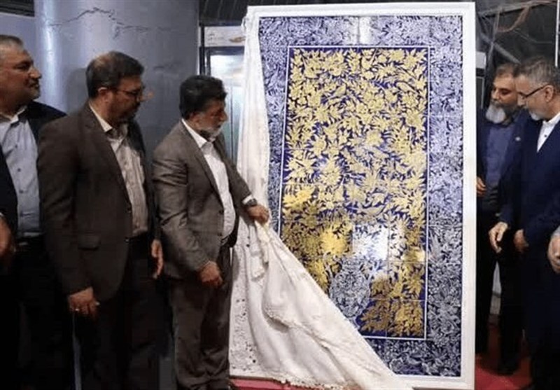 رونمایی از تابلو کاشی 7 رنگ شیراز در نمایشگاه اکسپو 2025