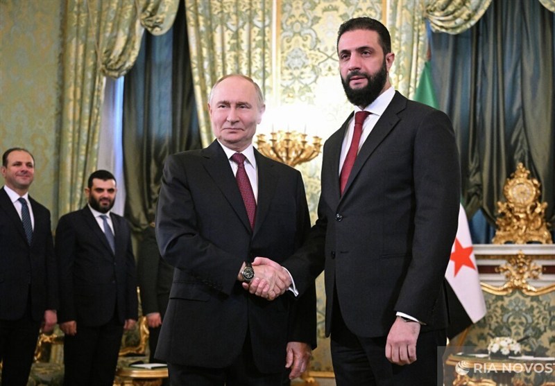 دیدار الشرع با پوتین در کرملین / جولانی: به توافقات دو کشور احترام می‌گزاریم