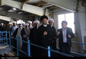 بازدید آیتالله عاملی از تصفیهخانه آب اردبیل