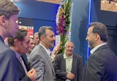 حضور رییس هیات عامل ایمیدرو در غرفه چادرملو در نمایشگاه متافو تبریز
