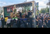 تشییع پیکر مطهر شهید قاسم مهری بر دوش مردم شهیدپرور اسلامشهر