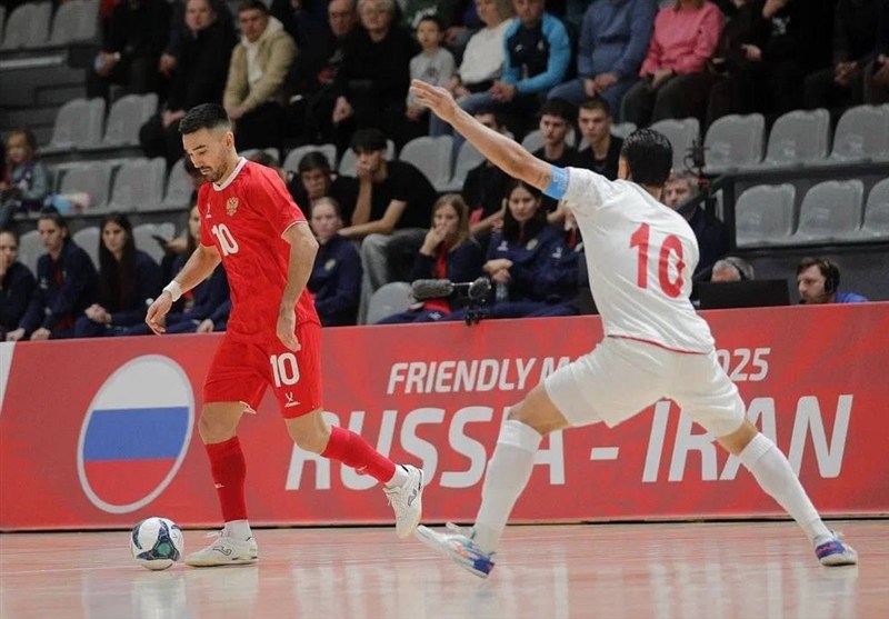 شکست تیم ملی فوتسال ایران مقابل روسیه