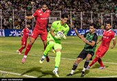 دیدار تیمهای فوتبال خیبر خرم‌آباد و پرسپولیس تهران