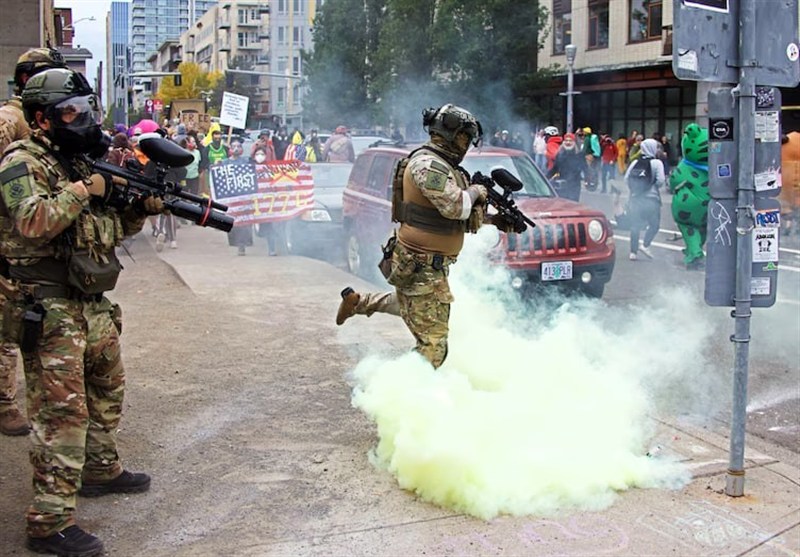 Federal Agents Fire Tear Gas at Portland Protesters outside ICE