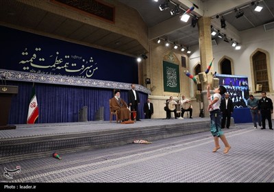 دیدار قهرمانان و مدال‌آوران ورزشی و المپیادهای علمی جهانی با رهبر معظم انقلاب