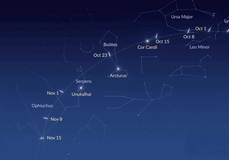 Небо Ирана примет самый яркий комету года
