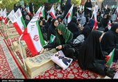 مراسم افتتاح اردوهای راهیان‌نور دانش‌آموزی در یادمان شهدای هویزه