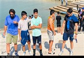 مسابقات قایقرانی آبهای آرام المپیاد استعدادهای برتر ورزش کشور در عسلویه