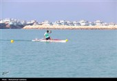 مسابقات قایقرانی آبهای آرام المپیاد استعدادهای برتر ورزش کشور در عسلویه