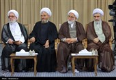 دیدار دست‌اندرکاران کنگره بین‌المللی میرزای نائینی با رهبر معظم انقلاب