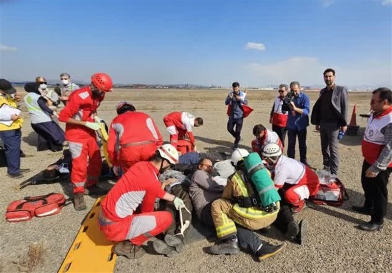 برگزاری تمرین طرح اضطراری در فرودگاه اردبیل اخبار اردبیل , اخبار استان اردبیل ,