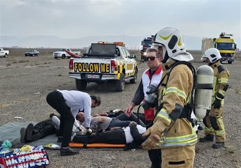 برگزاری تمرین طرح اضطراری در فرودگاه اردبیل اخبار اردبیل , اخبار استان اردبیل ,