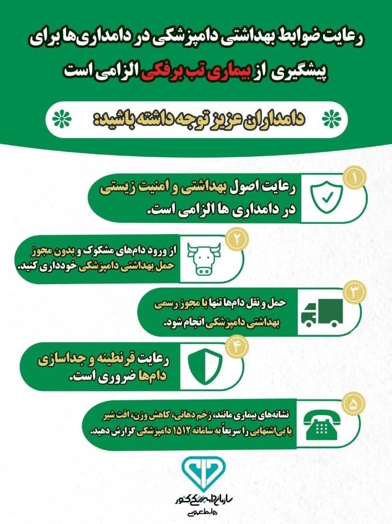 توصیههای دامپزشکی برای مقابله با نوع جدید بیماری تب برفکی + اینفوگرافی 2