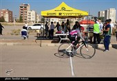 مسابقات تایم تریل دوچرخه سواری بانوان در کرمان