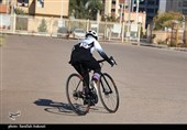 مسابقات تایم تریل دوچرخه سواری بانوان در کرمان