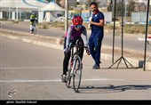 مسابقات تایم تریل دوچرخه سواری بانوان در کرمان