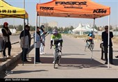 مسابقات تایم تریل دوچرخه سواری بانوان در کرمان