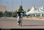 مسابقات تایم تریل دوچرخه سواری بانوان در کرمان