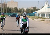 مسابقات تایم تریل دوچرخه سواری بانوان در کرمان