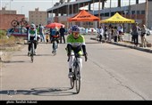 مسابقات تایم تریل دوچرخه سواری بانوان در کرمان