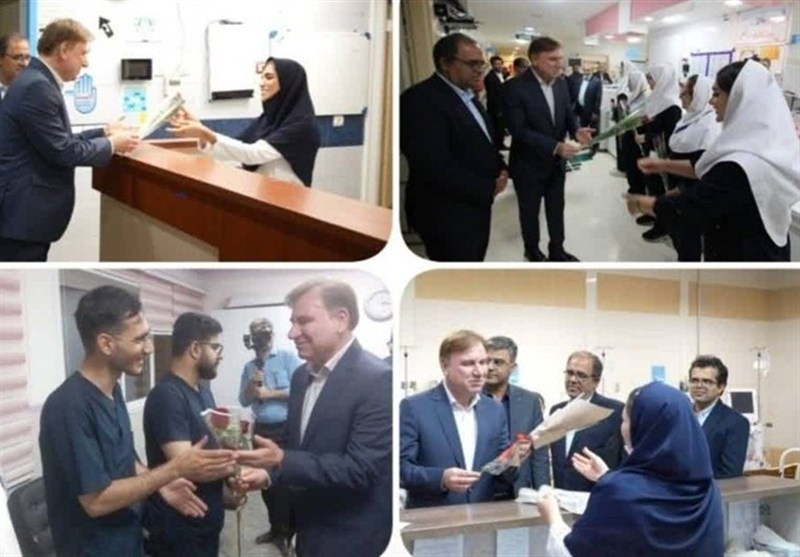 تجلیل از ایثار شبانه‌روزی مدافعان سلامت استان بوشهر+ تصویر