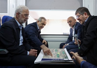 بازدید پزشکیان از خطوط راه آهن حومهای استان تهران بازدید پزشکیان از خطوط راه آهن حومهای استان تهران