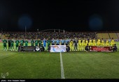دیدار تیم‌های فوتبال شمس ‌آذر قزوین و  سپاهان